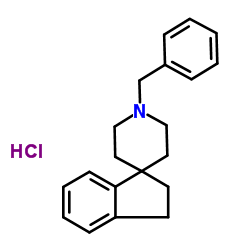 1'-Benzyl-2,3-dihydrospiro[indene-1,4'-piperidine] hydrochloride (1:1) Structure