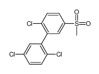 1-chloro-2-(2,5-dichlorophenyl)-4-methylsulfonylbenzene结构式
