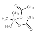 Antimony,bis(acetato-O)trimethyl- (9CI) Structure