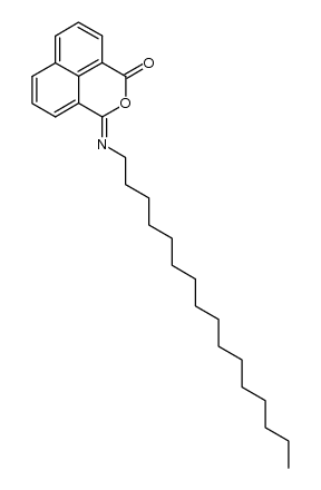 3-(hexadecylimino)benzo[de]isochromen-1(3H)-one结构式
