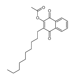 (3-decyl-1,4-dioxonaphthalen-2-yl) acetate结构式
