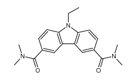 3,6-bis(N,N-methylcarboxamido)-9-ethylcarbazole Structure