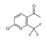1-[6-chloro-2-(trifluoromethyl)pyridin-3-yl]ethanone Structure