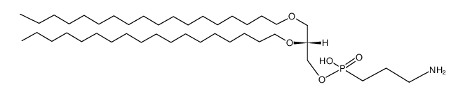 1,2-di-O-octadecyl-sn-glycerol 3-(3-aminopropyl)phosphonate Structure