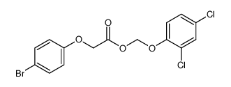 2,4-dichlorophenoxymethyl p-bromophenoxyacetate结构式