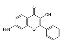 4H-1-Benzopyran-4-one,7-amino-3-hydroxy-2-phenyl-(9CI) structure