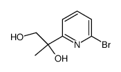 2-(6-bromopyridin-2-yl)propane-1,2-diol结构式