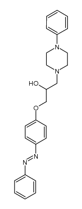 1-(4-Phenylazophenoxy)-3-(N-phenylpiperazino)-2-propanol结构式