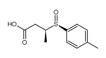 (+)-(3S,RS)-3-(p-tolylsulphinyl)butyric acid Structure
