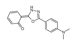 (6E)-6-[5-[4-(dimethylamino)phenyl]-3H-1,3,4-oxadiazol-2-ylidene]cyclohexa-2,4-dien-1-one结构式