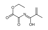 ethyl 2-(2-methylprop-2-enoylamino)-2-oxoacetate Structure