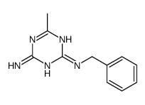 2-N-benzyl-6-methyl-1,3,5-triazine-2,4-diamine结构式