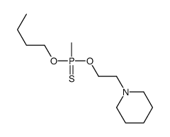 butoxy-methyl-(2-piperidin-1-ylethoxy)-sulfanylidene-λ5-phosphane Structure