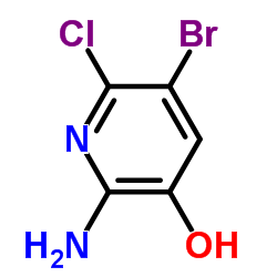2-amino-5-bromo-6-chloro-pyridin-3-ol structure