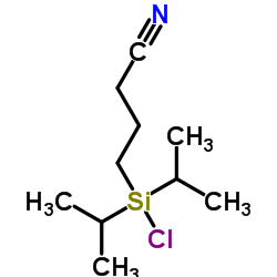 4-[Chloro(diisopropyl)silyl]butanenitrile structure