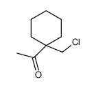 1-[1-(chloromethyl)cyclohexyl]ethanone Structure