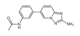 N-[3-(2-amino-[1,2,4]triazolo[1,5-a]pyridin-6-yl)-phenyl]-acetamide Structure