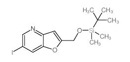 2-((tert-Butyldimethylsilyloxy)methyl)-6-iodofuro[3,2-b]pyridine picture