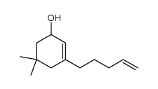 5,5-dimethyl-3-(4-pentenyl)-2-cyclohexenol Structure