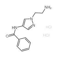 N-[1-(2-Amino-ethyl)-1H-pyrazol-4-yl]-benzamide dihydrochloride结构式
