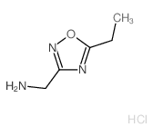 (5-Ethyl-1,2,4-oxadiazol-3-yl)methylamine hydrochloride Structure