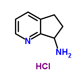 6,7-二氢-5H-环戊二烯并[b]吡啶-7-基胺盐酸盐结构式