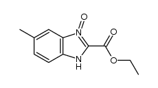 ethyl 5-methyl-1H-benzimidazole-2-carboxylate 3-oxide Structure