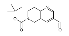 3-甲酰基-7,8-二氢-1,6-萘啶-6(5h)-羧酸叔丁酯结构式