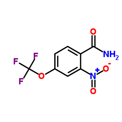 2-Nitro-4-(trifluoromethoxy)benzamide结构式