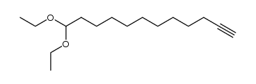 1,1-diethoxydodec-11-yne结构式
