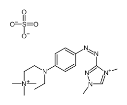 1H-1,2,4-triazolium, 3(or 5)-[[4-[ethyl[2-(trimethylammonio)ethyl]amino]phenyl]azo]-1,4-dimethyl-, sulfate (1:1) picture