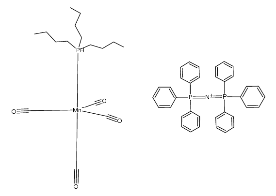 (PPN){Mn(CO)4(PBu3)}结构式