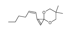 1-((Z)-Hex-1-enyl)-6,6-dimethyl-4,8-dioxa-spiro[2.5]oct-1-ene结构式