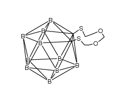 1,2-(1,10-dithia-4,7-dioxadecane-1,10-diyl)-1,2-dicarba-closo-dodecaborane结构式