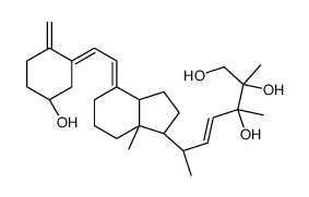 (E,3R,6R)-6-[(1R,4E,7aR)-4-[(2Z)-2-[(5S)-5-hydroxy-2-methylidenecyclohexylidene]ethylidene]-7a-methyl-2,3,3a,5,6,7-hexahydro-1H-inden-1-yl]-2,3-dimethylhept-4-ene-1,2,3-triol Structure