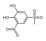 5-methylsulfonyl-3-nitrobenzene-1,2-diol结构式