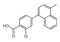 2-chloro-4-(4-methylnaphthalen-1-yl)benzoic acid结构式