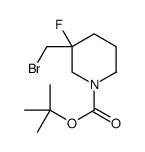 tert-butyl 3-(bromomethyl)-3-fluoropiperidine-1-carboxylate Structure