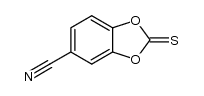 2-thioxobenzo-1,3-dioxole-5-carbonitrile结构式