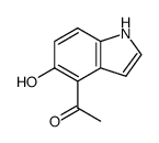 1-(5-Hydroxy-1H-indol-4-yl)-ethanone结构式