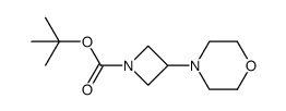 tert-butyl 3-morpholinoazetidine-1-carboxylate结构式