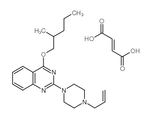 2-(4-Allyl-1-piperazinyl)-4-(2-methylpentoxy)quinazoline fumarate structure