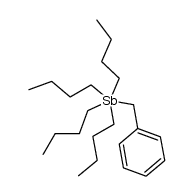 benzyltetrabutyl stiborane Structure