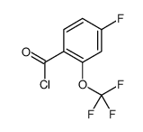 4-fluoro-2-(trifluoromethoxy)benzoyl chloride Structure