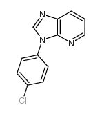 3-(4-Chlorophenyl)-3H-imidazo(4,5-b)pyridine结构式