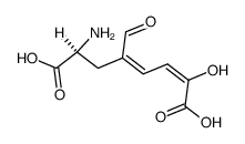 2,3-secodopa (7-amino-5-formyl-2-hydroxyocta-2,4-dienedioic acid) Structure