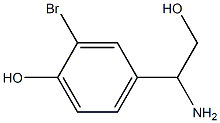 4-(1-AMINO-2-HYDROXYETHYL)-2-BROMOPHENOL Structure