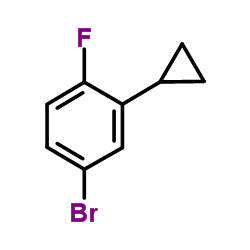 4-Bromo-2-cyclopropyl-1-fluorobenzene Structure
