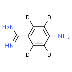 4-Aminobenzamidine-d4 Dihydrochloride Structure