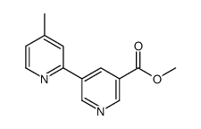 methyl 5-(4-methylpyridin-2-yl)pyridine-3-carboxylate结构式